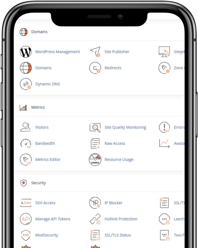 Domain and hosting services management